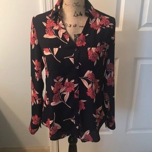Express Women’s Floral Blouse, Small